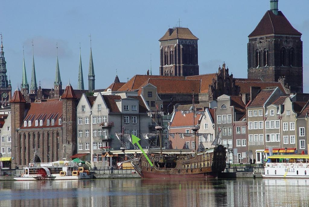 Gdansk Old Town River View Exteriör bild